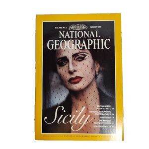 National Geographic Magazine Sicily August 1995 Vol 188 No 2
